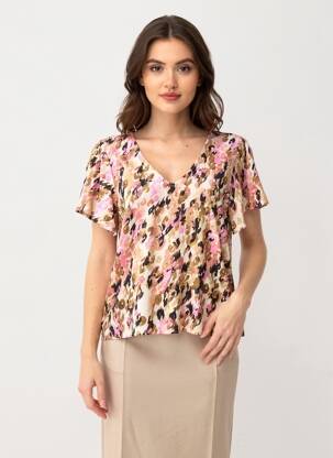 Moteriškas marškinys bežinis VERO MODA moteris