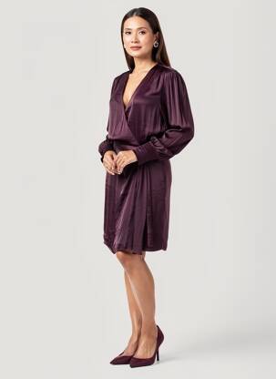 Pusilgių suknelė violetinis MORGAN moteris