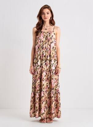 Ilga suknelė rožinė VERO MODA moteris