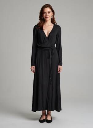 Ilga suknelė juodas ASTRID BLACK LABEL moteris