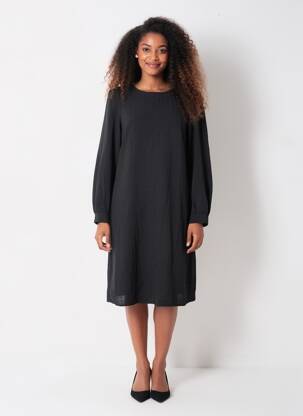Pusilgių suknelė juodas VERO MODA moteris
