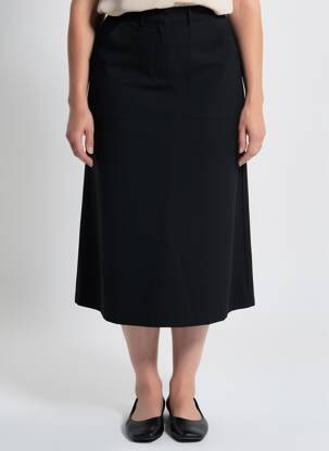 Pusilgis sijonas juodas ASTRID BLACK LABEL moteris