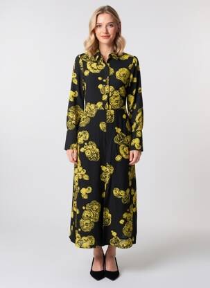 Ilga suknelė juodas ASTRID BLACK LABEL moteris