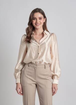 Moteriškas marškinys bežinis VERO MODA moteris