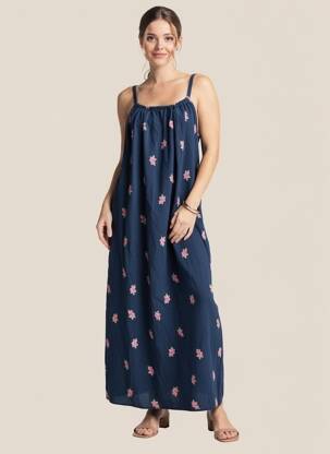 Ilga suknelė mėlyna VERO MODA moteris