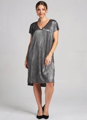 Trumpa suknelė col v juodas VERO MODA moteris