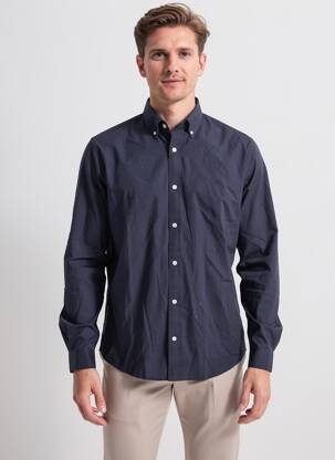 Ilgomis rankovėmis marškinys mėlyna JACK & JONES vyras