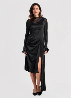 Ilga suknelė juodas YOUNG DESIGNERS moteris