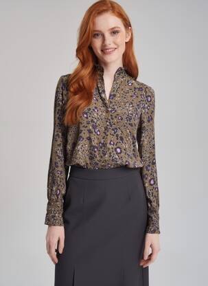 Moteriškas marškinys rudas VERO MODA moteris