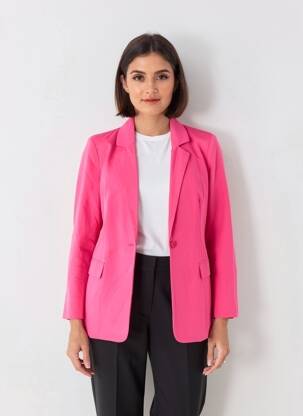 Švarkas kraštas su apykakle rožinė VERO MODA moteris