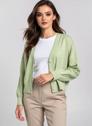 Ilgų rankovių liemenė žalias VERO MODA moteris