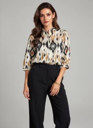 Moteriškas marškinys 3/4 rankovės bežinis VERO MODA moteris