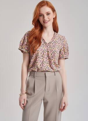 Moteriškas marškinys rožinė VERO MODA moteris
