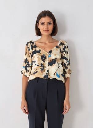 Moteriškas marškinys bežinis VERO MODA moteris