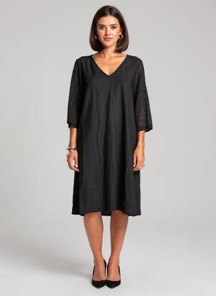 Pusilgių suknelė juodas VERO MODA moteris