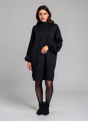 Megztinė suknelė juodas VERO MODA moteris
