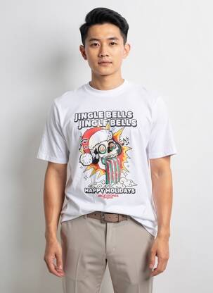 T-marškinys baltas JACK & JONES vyras