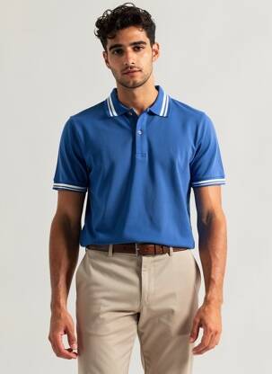 Polo mėlyna PRIVATE BLUE vyras