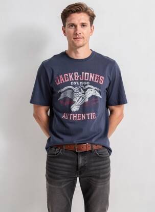 T-marškinys mėlyna JACK & JONES vyras