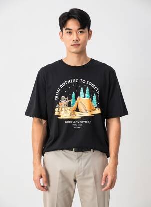 T-marškinys juodas JACK & JONES vyras