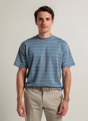 T-marškinys mėlyna JACK & JONES vyras