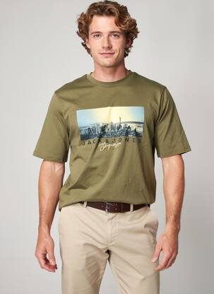 T-marškinys žalias JACK & JONES vyras