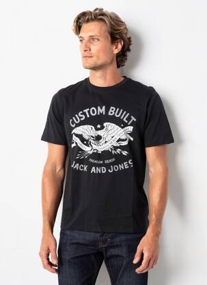 T-marškinys juodas JACK & JONES vyras