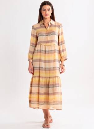 Ilga suknelė oranžinė VERO MODA moteris