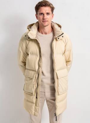 Pūkinė striukė ilgos rankovės su gobtuvu bežinis JACK & JONES vyras