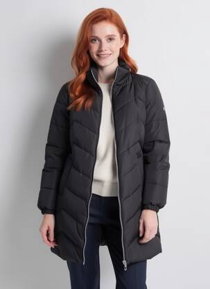 Pūkinė striukė ilgos rankovės be gobtuvų juodas VERO MODA moteris