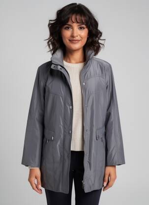 Parka ilgos rankovės be gobtuvų pilka KJBRAND moteris