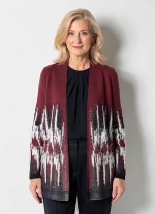 Ilgų rankovių liemenė megztas audinys violetinis GERRY WEBER moteris