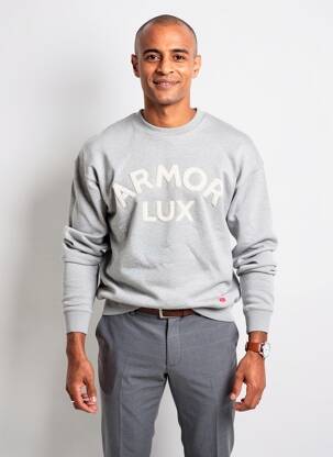 Megztinis apvalus kaklas ilgos rankovės pilka ARMOR LUX vyras
