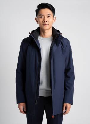 Parka ilgos rankovės su gobtuvu mėlyna SUNS BOARDS vyras