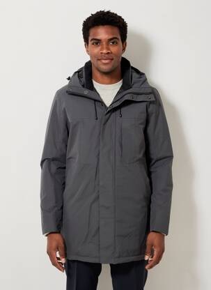 Parka ilgos rankovės su gobtuvu pilka JACK & JONES vyras
