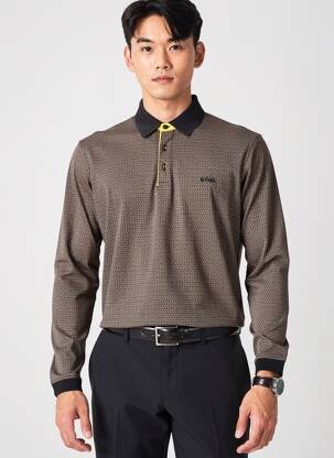 Polo ilgos rankovės ilgos rankovės juodas LEE COOPER vyras