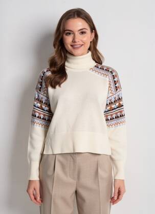 Megztinis su aukštu kaklu tamprumas ilgos rankovės bežinis SCOTCH & SODA moteris