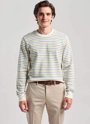 Megztinis apvalus kaklas ilgos rankovės baltas SCOTCH & SODA vyras