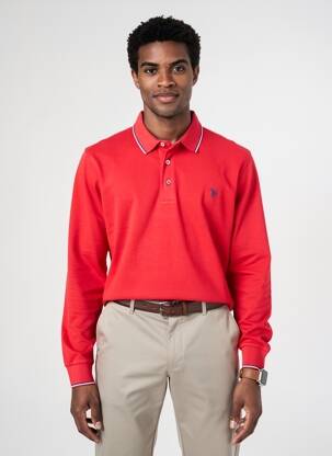 Polo ilgos rankovės ilgos rankovės raudona U.S. POLO ASSN vyras