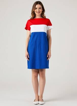 Trumpa suknelė trumpas rankovės trumpas rankovės mėlyna LE COQ SPORTIF moteris