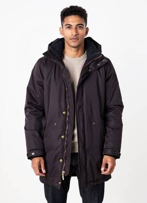 Parka ilgos rankovės su gobtuvu juodas SCOTCH & SODA vyras