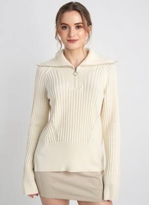 Megztinis centrinė iškirptė ilgos rankovės bežinis ABSOLUT CASHMERE moteris