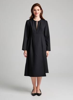Pusilgių suknelė ilgos rankovės ilgos rankovės juodas GIANLUCA CAPANNOLO moteris