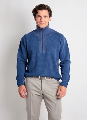 Megztinis tamprumas ilgos rankovės mėlyna PIERRE CARDIN vyras
