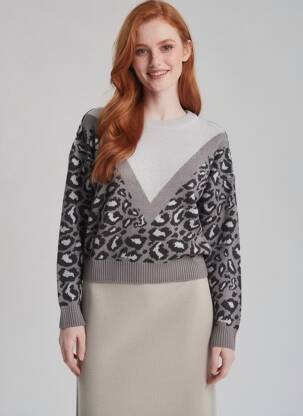 Megztinis tamprumas ilgos rankovės pilka VERO MODA moteris