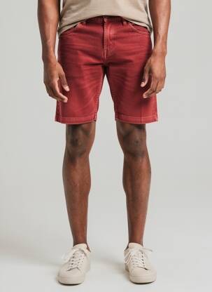 Bermudas denimo audinys normala dydis raudona TEDDY SMITH vyras