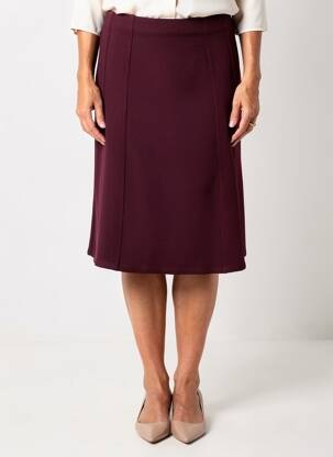 Pusilgis sijonas tamprumas violetinis GEVANA moteris