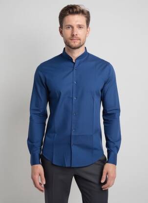 Ilgomis rankovėmis marškinys ilgos rankovės mėlyna CARNET DE VOL vyras