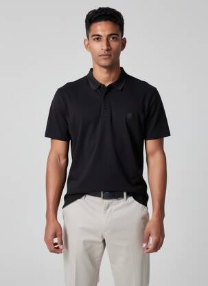 Polo jersey audinys trumpas rankovės juodas STREET ONE vyras
