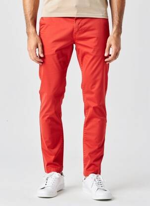 Chino kelnė popelinos audinys, kuris pasižymi lygiu ir tankiu paviršiumi. normala dydis oranžinė PEPE JEANS vyras
